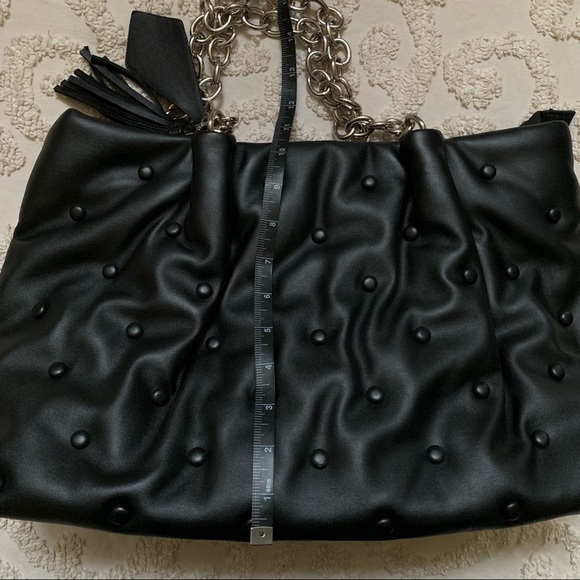 Disturbia Matte Black Dot purse - Picture 3 of 12